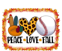 Peace Love Fall Turkey Baseball Ball Fall Vibes Thanksgiving Gift T-Shirt