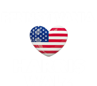 Pennsylvania Loves Harris Walz America Usa Election Pa Gift Short Acrylic Beanie