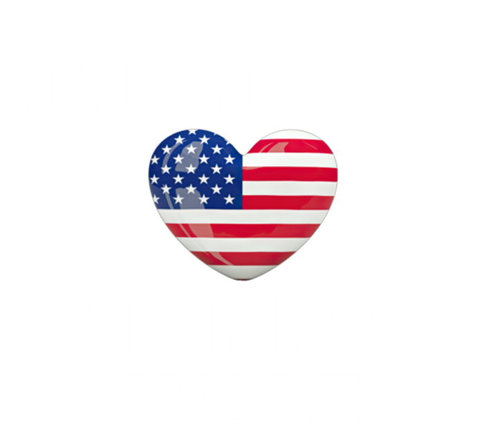 Pennsylvania Loves Harris Walz America Usa Election Pa Gift Short Acrylic Beanie