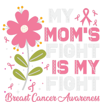 Cute Pink Flower My Moms Fight Is My Fight Breast Cancer Awareness Mesh Reversible Basketball Jersey Tank