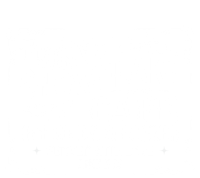 FrostyS Snowflake Cafe Vintage Christmas Sign T-Shirt