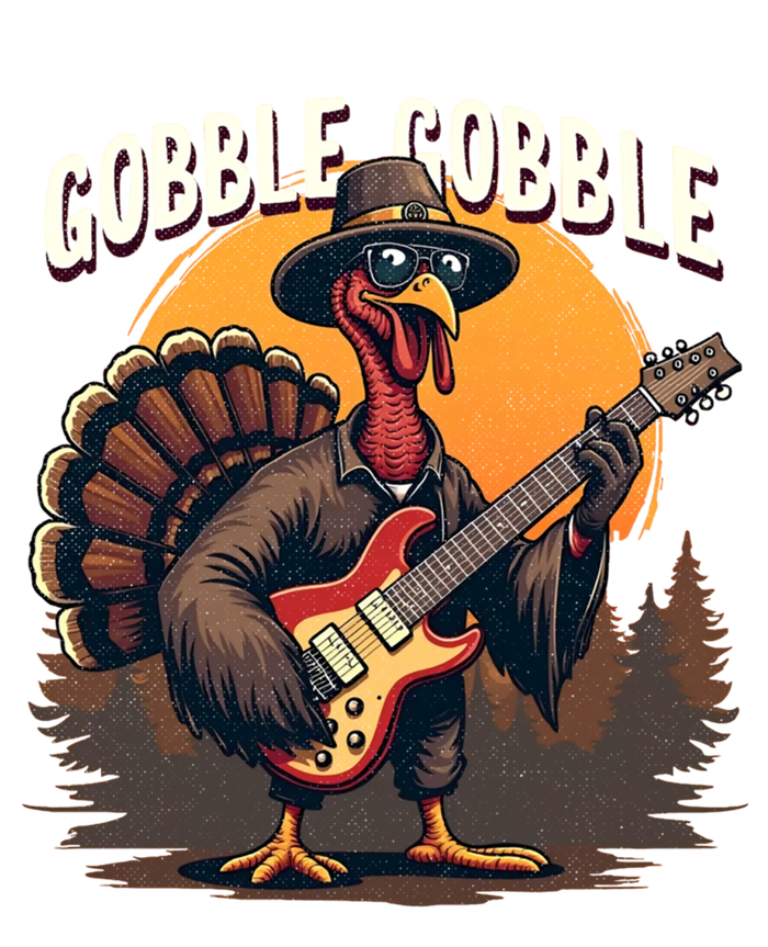 Funny Gobble Gobble Turkey Rocker Gift Kids Tie-Dye T-Shirt