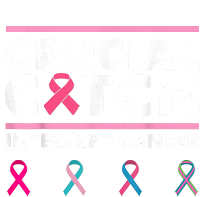 Breast Cancer Awareness Crucial A Catch Intercept Cancer Tall T-Shirt