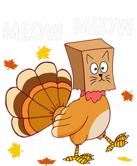 Thanksgiving Turkey Cat Meow Funny Thanksgiving T-Shirt