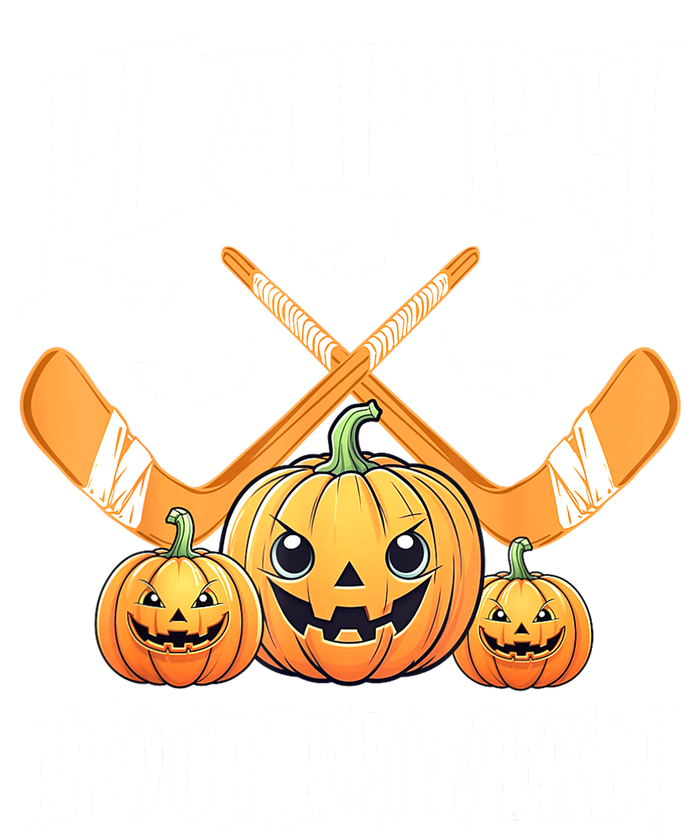 Happy Funny Hockeyween Pumpkin Hockey Lovers Gift Women's T-Shirt