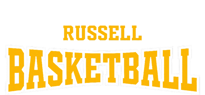 Russell High School Basketball Warp Hs Grommeted Golf Towel