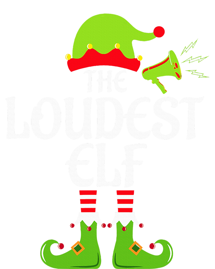 Loudest Elf Matching Family Group Christmas Party Xmas Funny Full Zip Hoodie