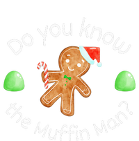 Merry Christmas Gingerbread Do You Know The Muffin Man V-Neck T-Shirt