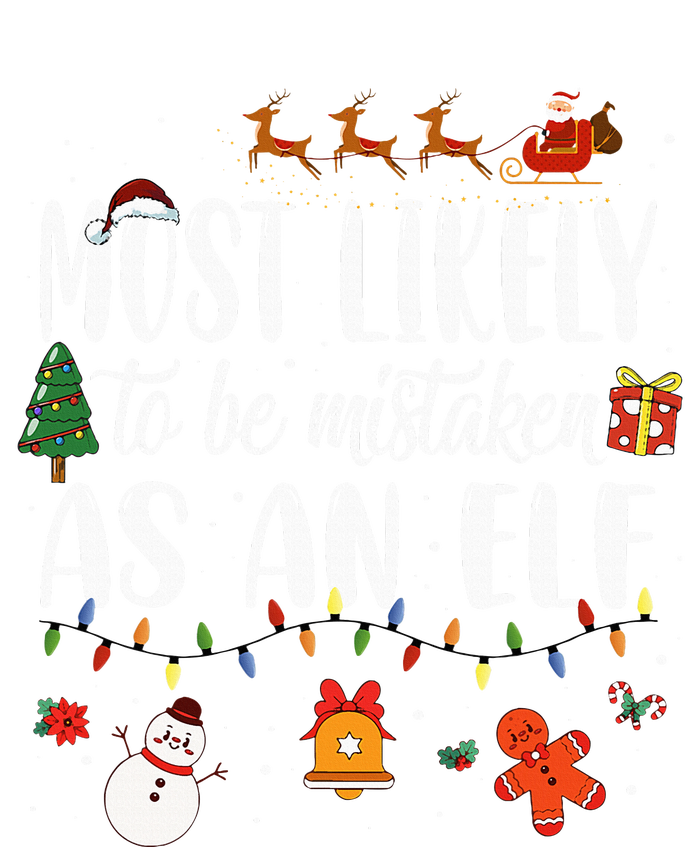 Most Likely To Be Mistaken As An Elf Family Christmas Premium T-Shirt