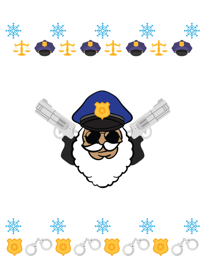 Police Navidad Ugly Christmas Funny Policeman Xmas T-Shirt