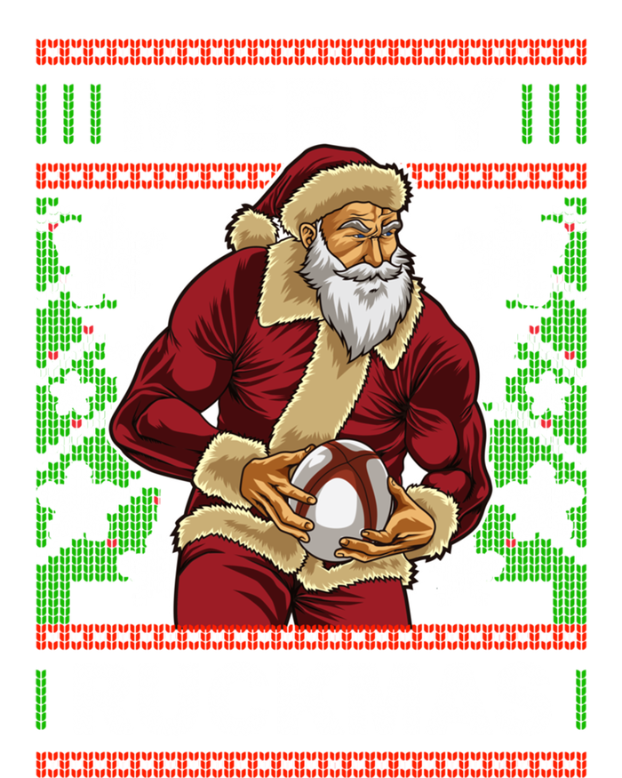 Rugby Ugly Christmas Santa Merry Ruckmas Xmas Grommeted Golf Towel