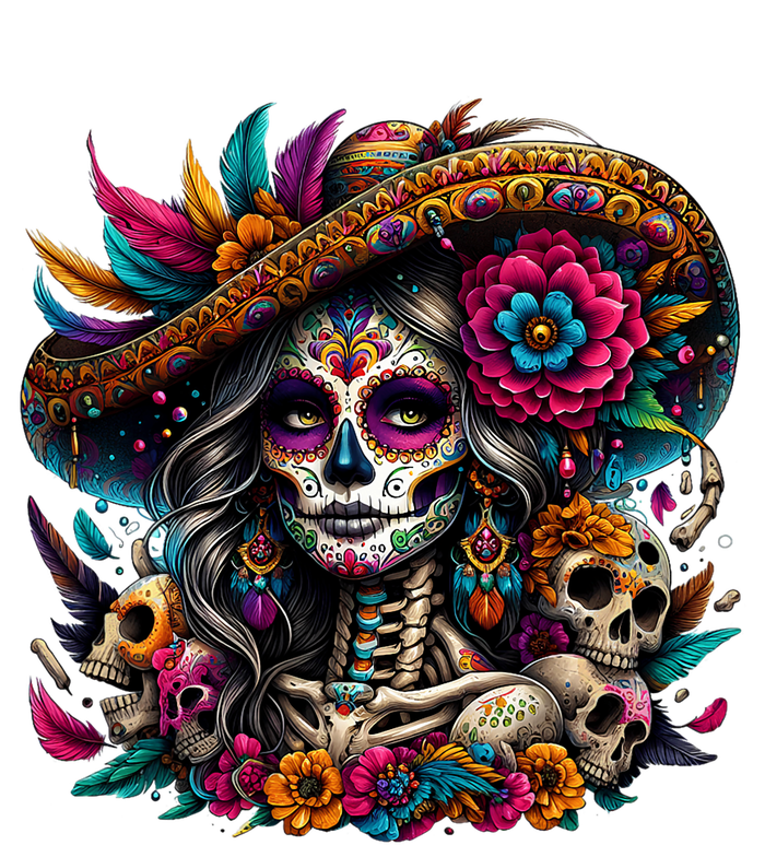 De Los Muertos La Catrina Day Of The Dead Sugar Skull Women Hoodie