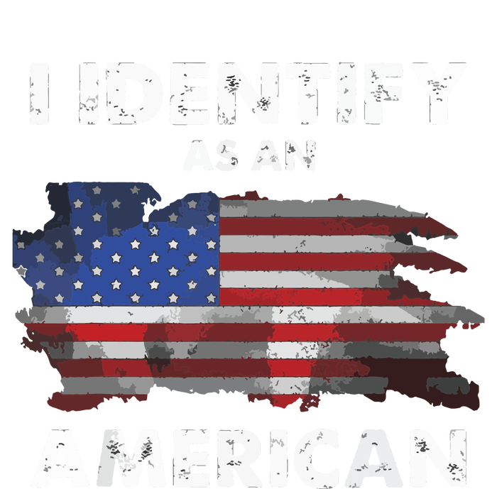 I Identify As An American Politics Us Flag Proud American Tall Long Sleeve T-Shirt