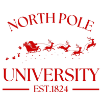 North Pole University Christmas Flat Bill Trucker Hat