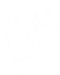 Sleighin It Funny Christmas Pun Sleighing Santa Sleigh Xmas T-Shirt