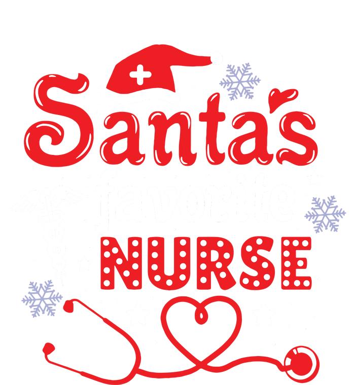 SantaS Favorite Nurse Christmas Short Sleeve Yupoong Adult 5-Panel Trucker Hat