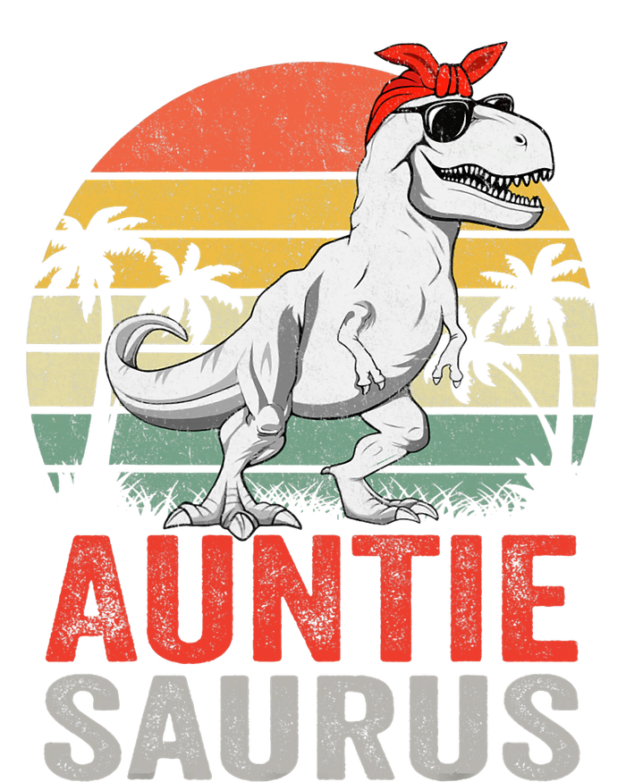 Auntiesaurus T Rex Dinosaur Auntie Saurus Family Matching Performance Fleece Hoodie