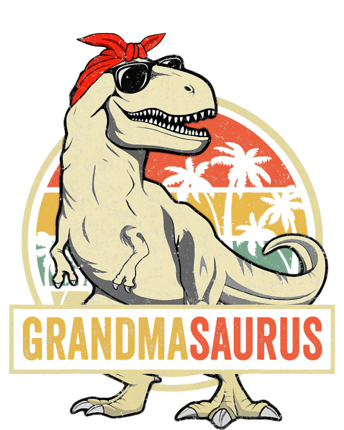 Grandmasaurus T Rex Dinosaur Grandma Saurus Family Matching Ladies PosiCharge Competitor Racerback Tank