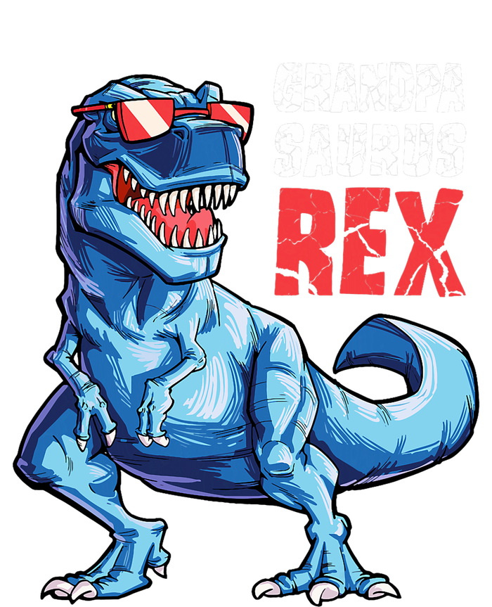 Grandpasaurus T Rex Dinosaur Grandpa Saurus FatherS Family Full-Length Apron With Pockets