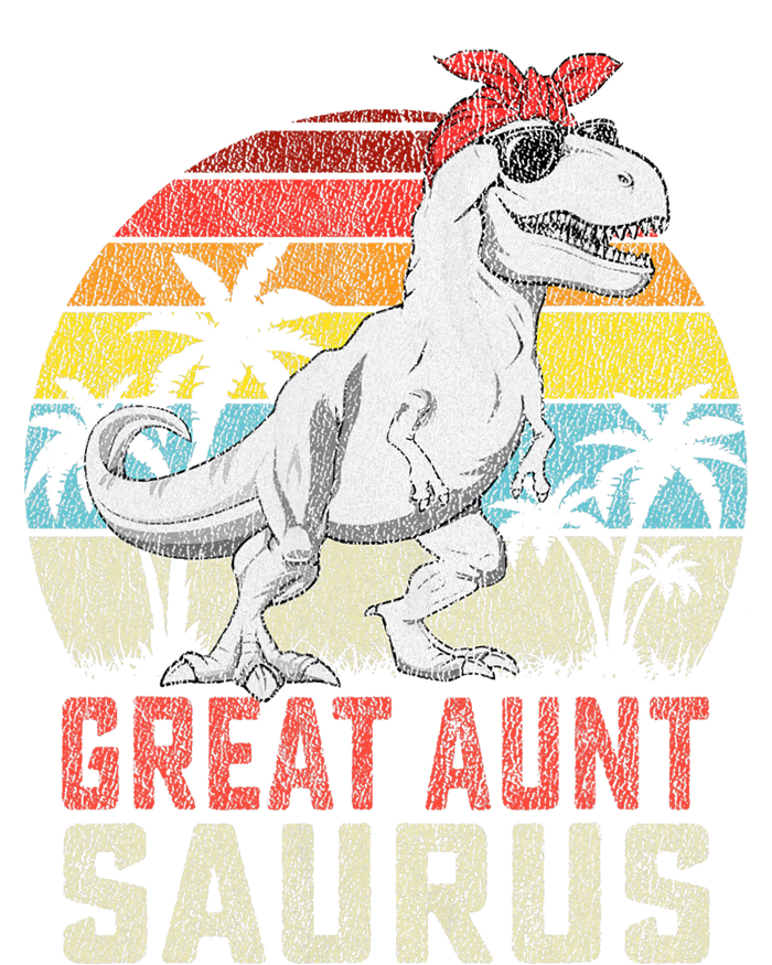 Great Auntsaurus T Rex Dinosaur Great Aunt Saurus Family Performance Fleece Hoodie