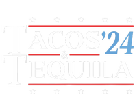 Tacos & Tequila 24 Funny Presidential Election 2024 Parody Women's Fleece Hoodie