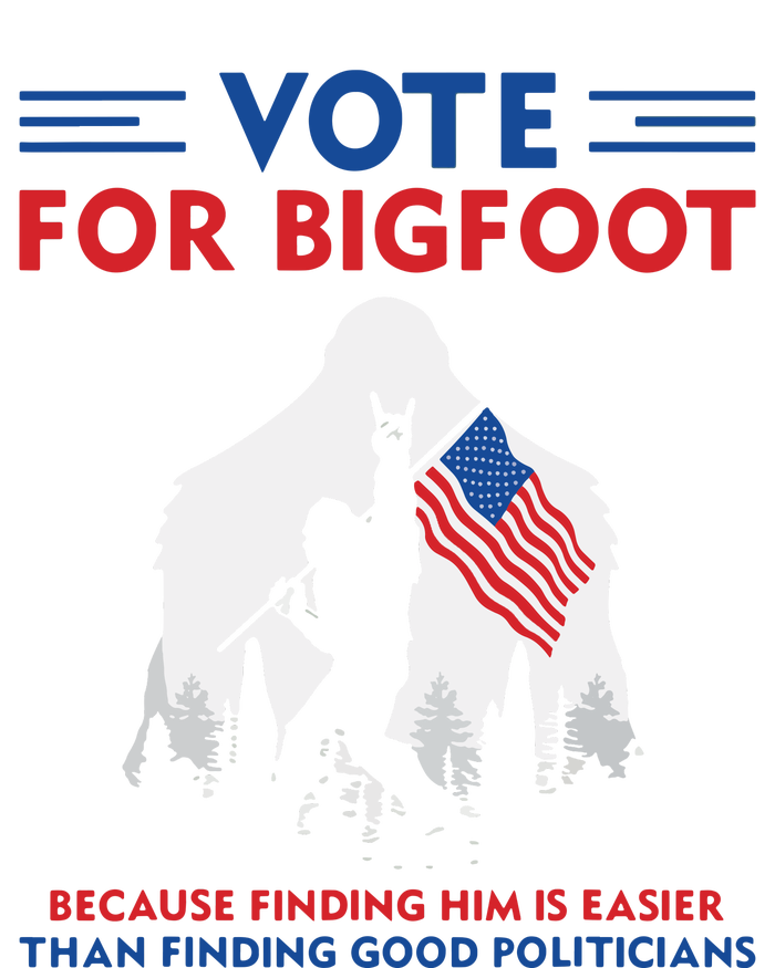 Vote For Bigfoot 2024 Funny Sasquatch Presidential Election Mousepad