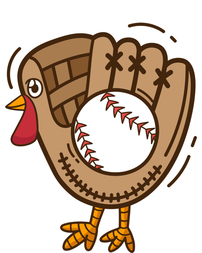 Turkey Baseball Glove Thanksgiving Day Catchers Dads Gift Softstyle Adult Sport Polo