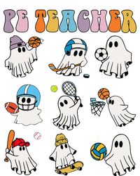 Halloween Pe Teacher Ghost Playing Soccer Football Baseball Gift Pom Pom 12in Knit Beanie