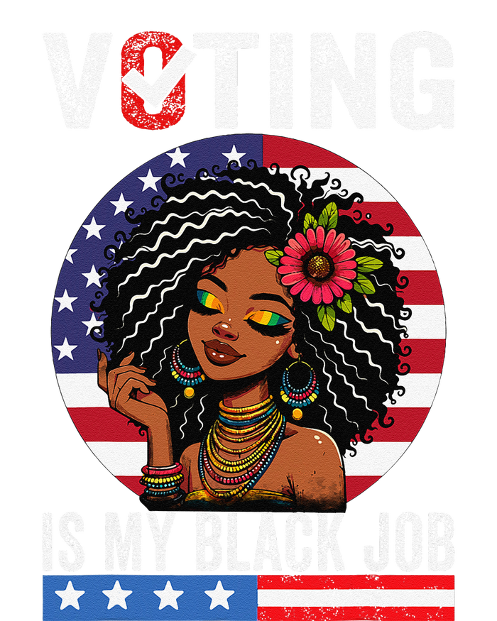 Voting Is My Black Job Gift Softstyle Adult Sport Polo