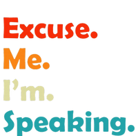 S Excuse Me Im Speaking 70s Retro Christmas Gift Bumper Sticker