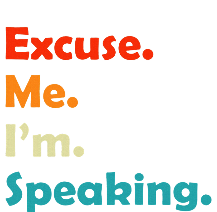 S Excuse Me Im Speaking 70s Retro Christmas Gift Bumper Sticker