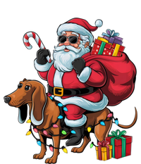 Dachshund Xmas Lighting Santa Riding Dachshund Dog Christmas T-Shirt