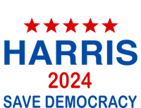 Harris 2024 Vote President Kamala Save Democracy Democratic Funny Gift Short Acrylic Beanie