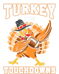 Thanksgiving Turkey And Touchdowns Football Drawstring Bag