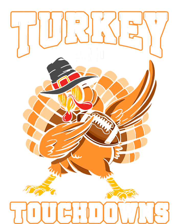 Thanksgiving Turkey And Touchdowns Football Drawstring Bag