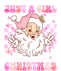 Cute Christmas Santa Claus Groovy Just A Girl Who Loves Xmas Girl Gift T-Shirt