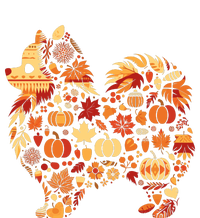 Autumn Pumpkin Fall Pomeranian Thanksgiving Womenss T-Shirt