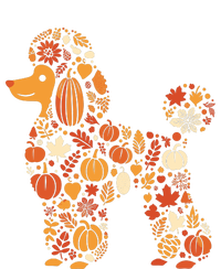 Autumn Pumpkin Fall Poodle Thanksgiving Dog Womenss T-Shirt