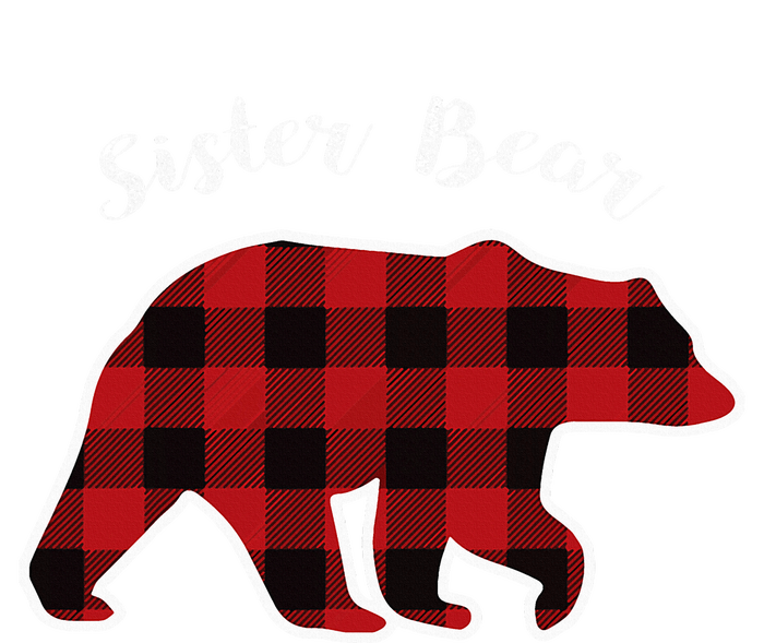 Sister Bear Red Plaid Christmas Pajama Gift Pajama Set