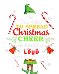 Spread Christmas Cheer Is Singing Loud Xmas Elf Pajama Womens Funnel Neck Pullover Hood