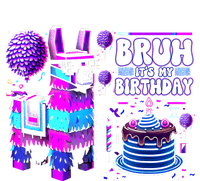 Bruh Its My Birthday Llama Pinata Boy Girl Family Party Bday Kids Tie-Dye T-Shirt