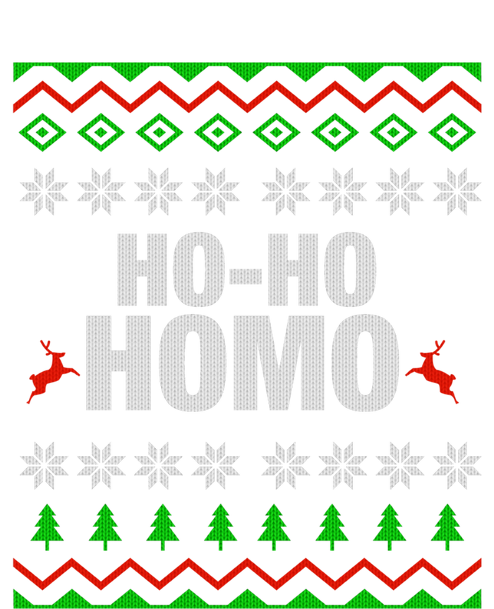 Funny Ho Ho Homo Gay Lgbt Ugly Christmas Gift T-Shirt