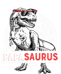 Papasaurus T Rex Dinosaur Funny Papa Saurus Family Matching Long Sleeve Tank Top