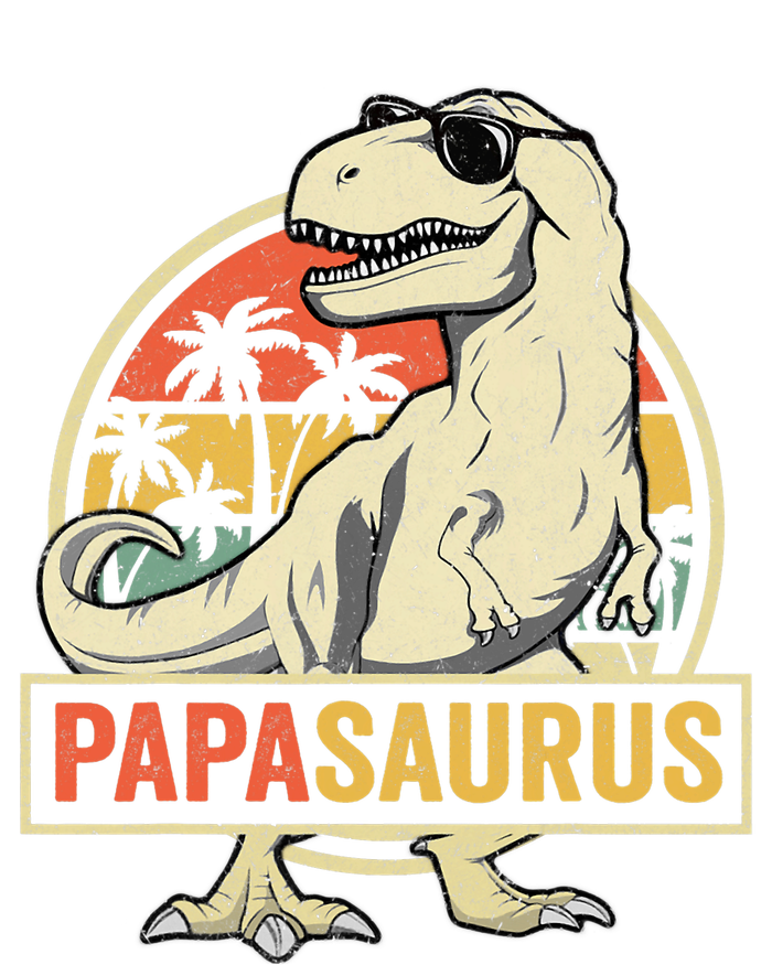 Papasaurus T Rex Dinosaur Papa Saurus Family Matching Tank Top