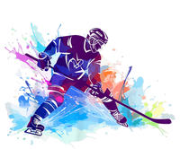 Paint Splash Ice Hockey Player Gifts T-Shirt