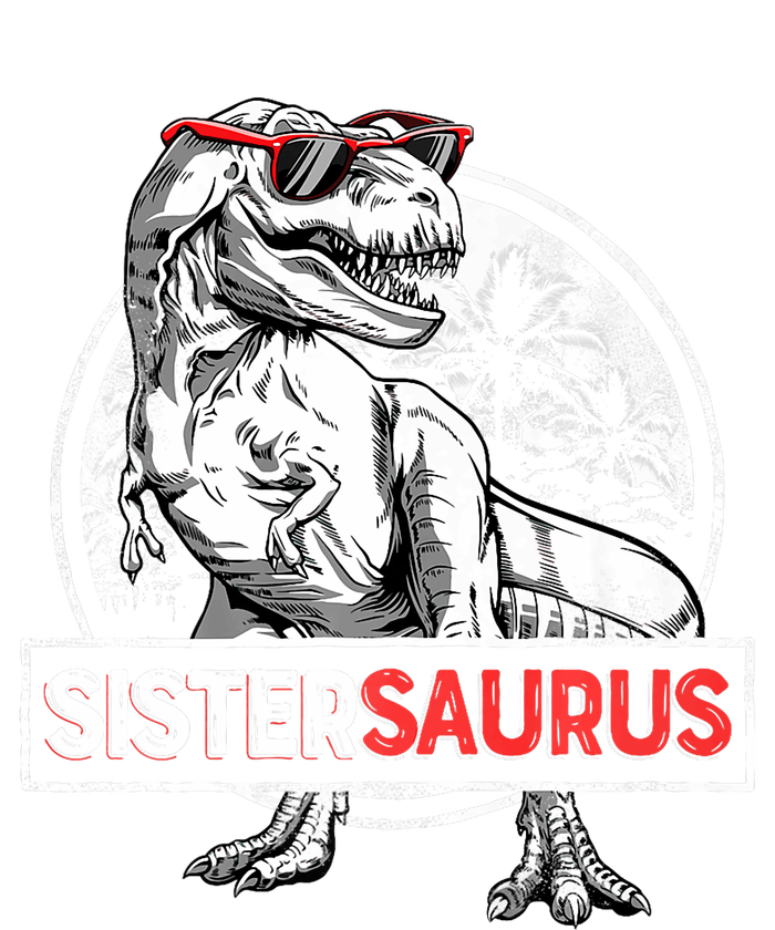 Sistersaurus T Rex Dinosaur Sister Saurus Family Matching Premium T-Shirt