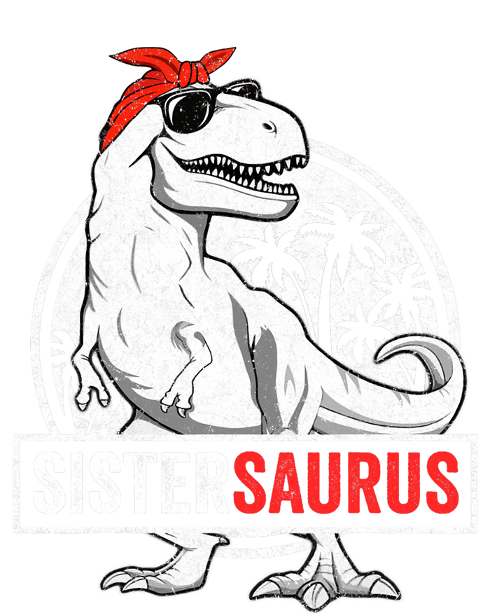 Sistersaurus T Rex Dinosaur Sister Saurus Family Matching Wool Snapback Cap