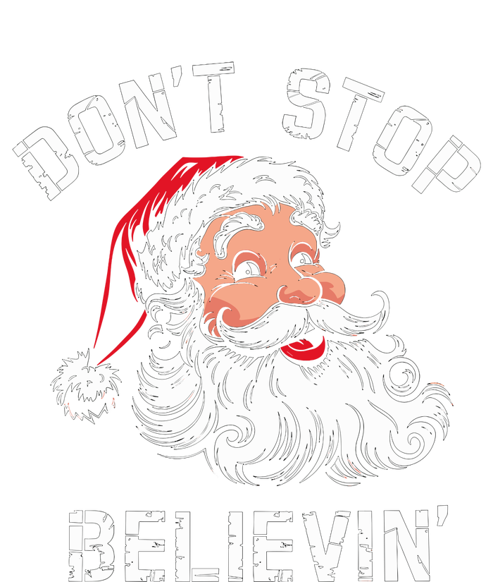 DonT Stop Believing Christmas Vintage Santa Funny Xmas Sustainable Bucket Hat