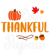 One Thankful Papaw Thankgiving Fall Autumn Pumpkin Dad T-Shirt