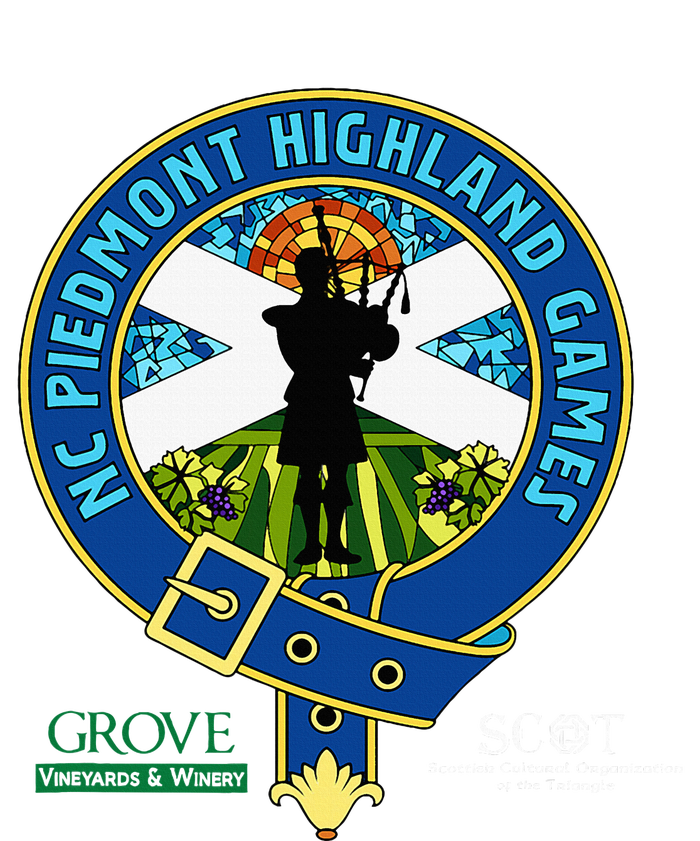 North Carolina Piedmont Highland Games Piper Edition T-Shirt